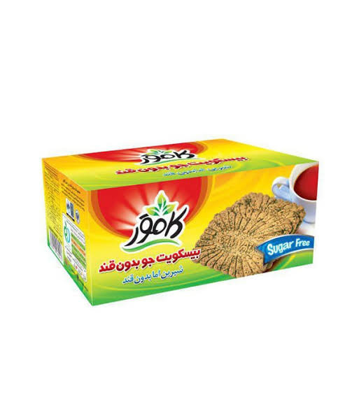 بیسکوییت جو بدون قند کامور