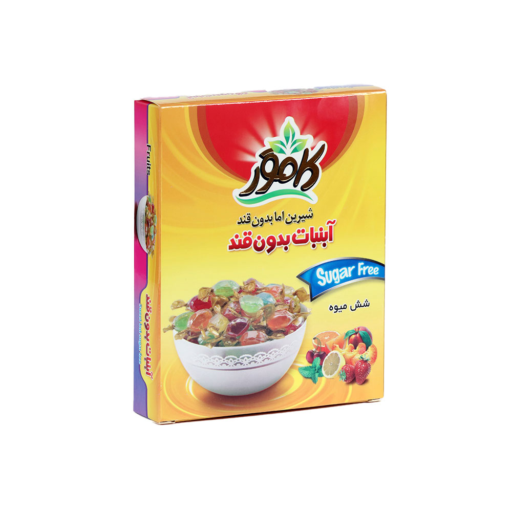 ابنبات بدون قند شش میوه کامور