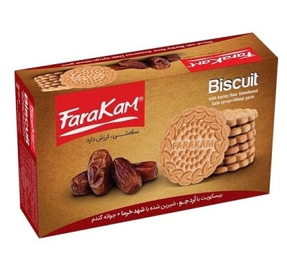 بیسکوییت جوانه گندم با شهد خرما۵۰۰ گرمی