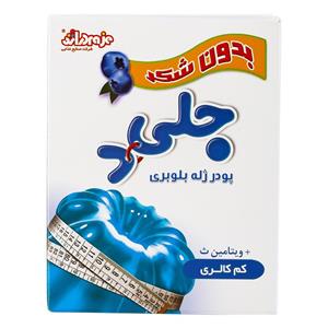 پودرژله بلوبری بدن شکر