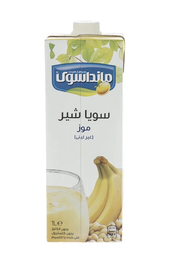 شیرسویا موز مانداسوی مقدار 1 لیتر