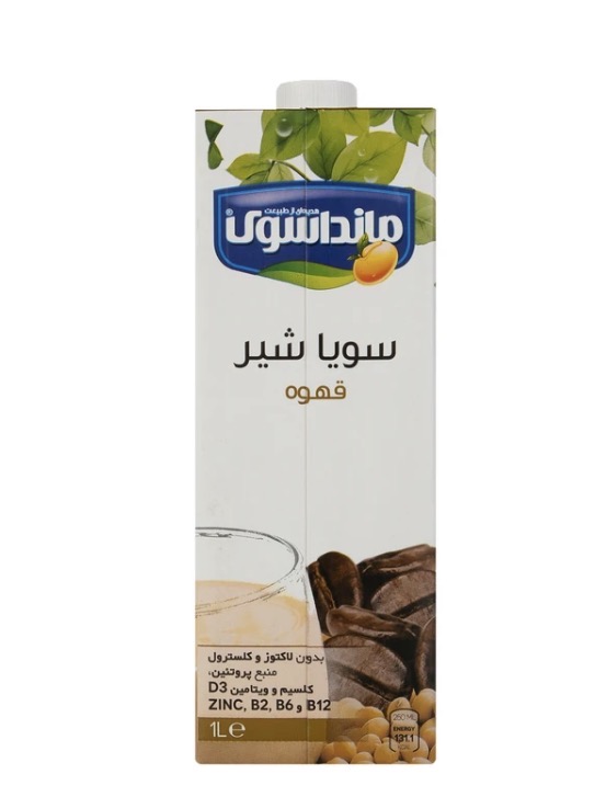 شیر سویا با طعم قهوه مانداسوی - 1 لیتر